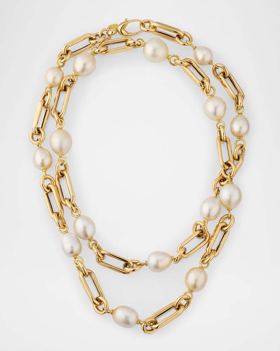 Amalfi Coast 18K Yellow Gold South Sea Pearl Necklace